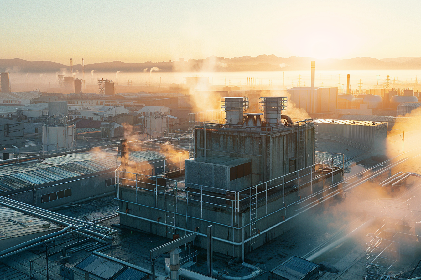 Pramoninės gamyklos, pramoninis rajonas